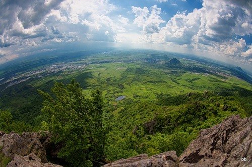 Вид на Железноводск с горы Бештау